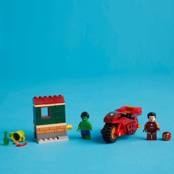 LEGO Super Heroes Marvel: Iron Man with Bike and The Hulk