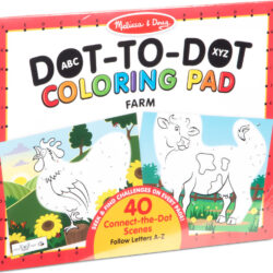 ABC Dot-to-Dot Coloring Pad - Farm