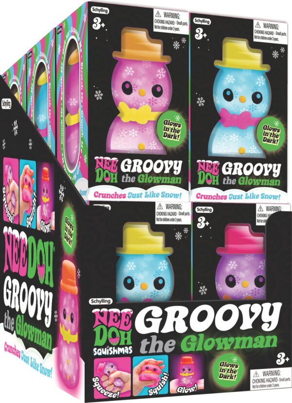 Nee Doh Groovy the Glowman (assorted colors)