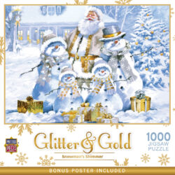 Glitter and Gold - Snowman's Shimmer 1000 Piece Puzzle