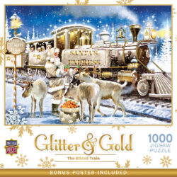 Glitter and Gold - The Guilded Train 1000 Piece Puzzle