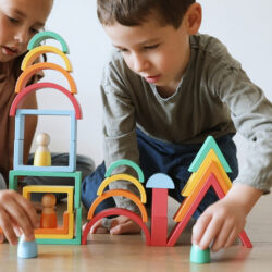 Rainbow Wooden Blocks