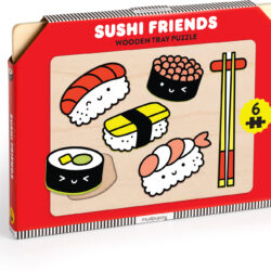 MudPuppy Sushi Friends Wooden Tray Puzzle