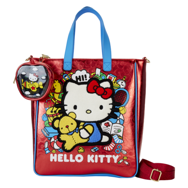 Hello Kitty 50th Anniversary Metallic Tote with Coin Bag