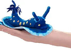 Mini Blue Nudibranch Puppet